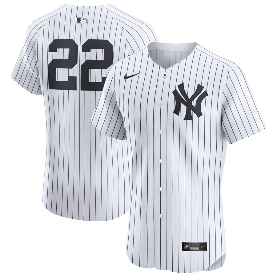 Men's New York Yankees Juan Soto Nike White Home  Elite Player Jersey