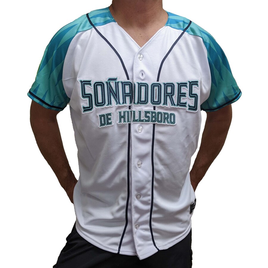 Men's Hillsboro Hops White Copa Replica Jersey
