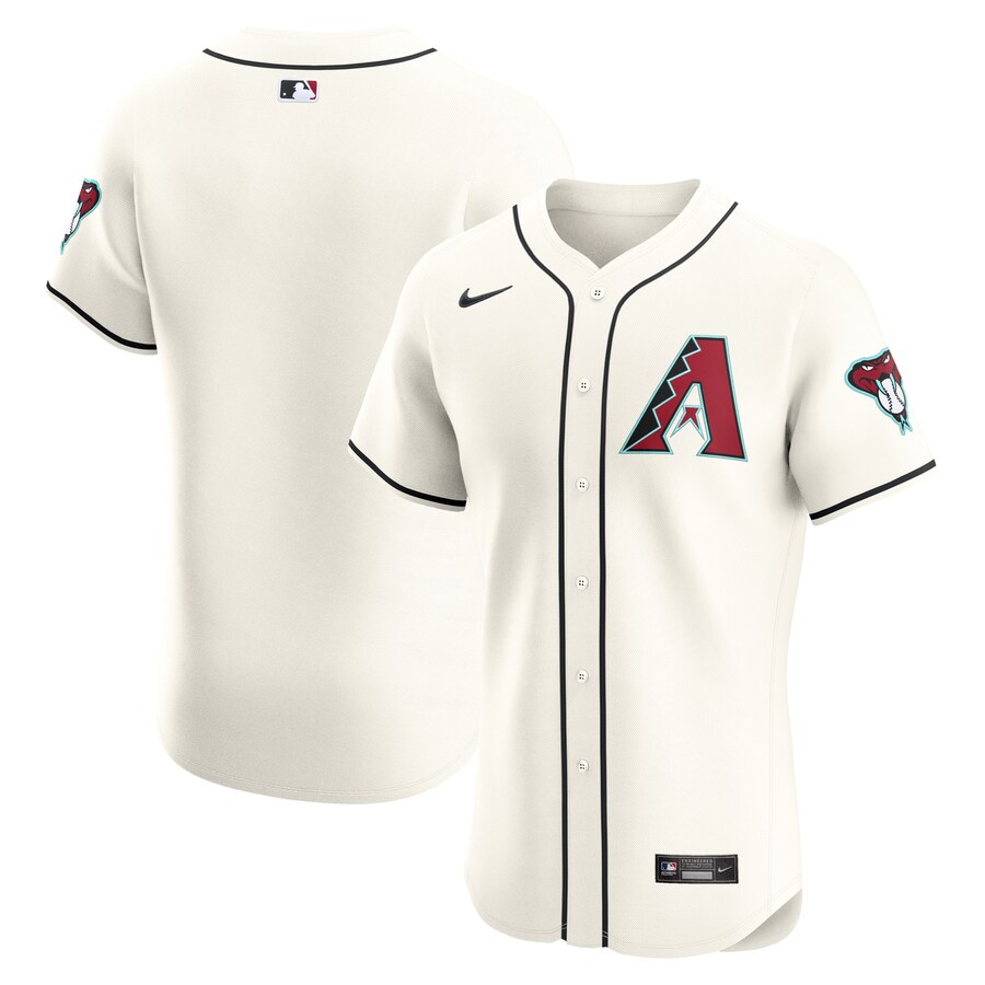 Men's Arizona Diamondbacks  Nike Cream Elite Jersey