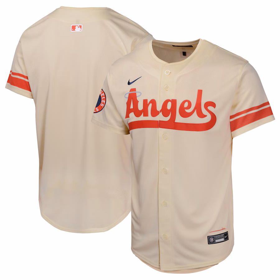 Youth Los Angeles Angels  Nike Cream City Connect Limited Jersey