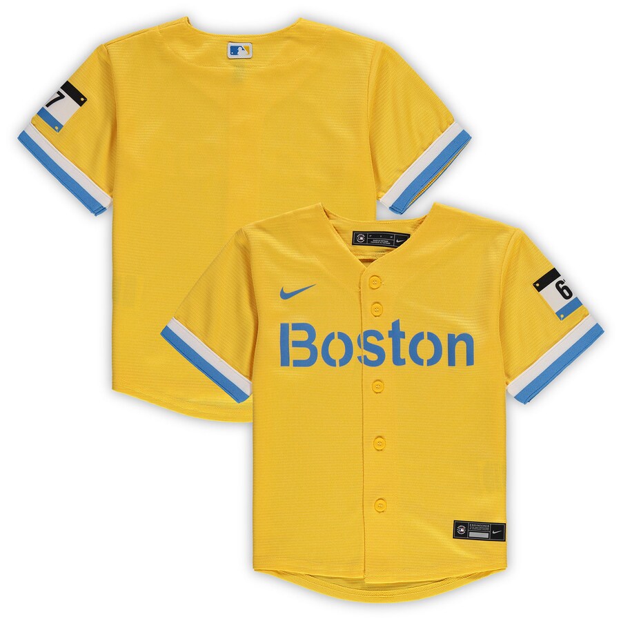 Toddler Nike Gold 2021 MLB City Connect Replica Team Jersey