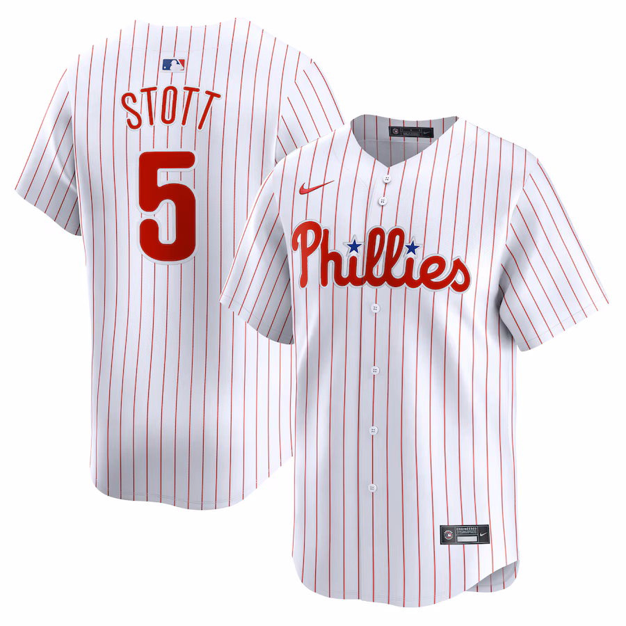 Men's Philadelphia Phillies Bryson Stott Nike White Home Limited Player Jersey
