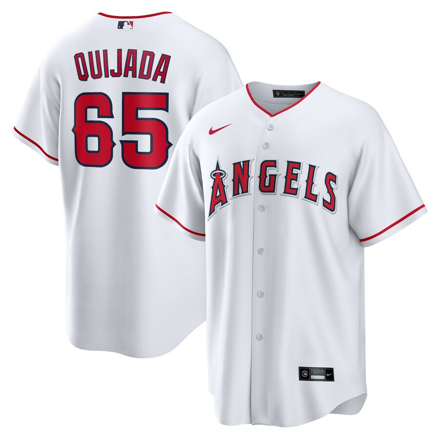 Men's Los Angeles Angels José Quijada Nike White Home  Replica Player Jersey
