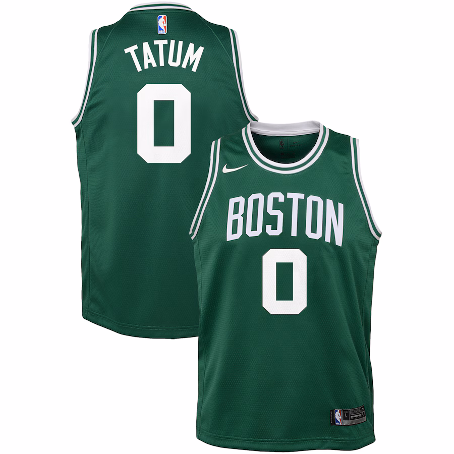 Youth Boston Celtics Jayson Tatum Nike Green Swingman Jersey - Icon Edition