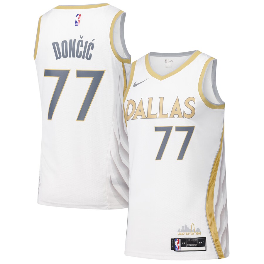 Men's Dallas Mavericks Nike White Swingman Player Jersey - City Edition