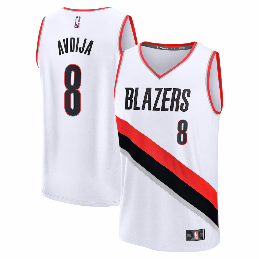 Youth Portland Trail Blazers Deni Avdija Fanatics White Fast Break Replica Player Jersey - Association Edition