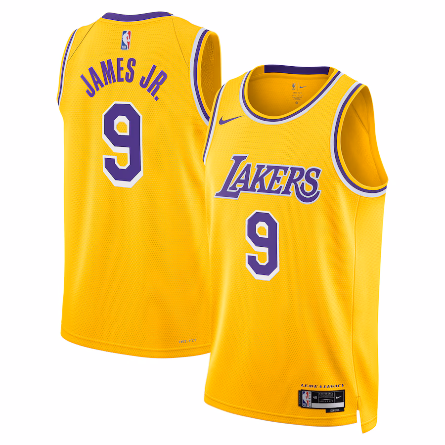 Unisex Los Angeles Lakers Bronny James Nike Gold 2024 Offseason Addition Nike Swingman Jersey