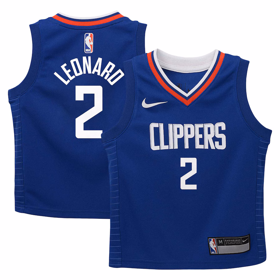 Preschool LA Clippers Kawhi Leonard Nike Royal Dri-FIT Swingman Player Jersey - Icon Edition