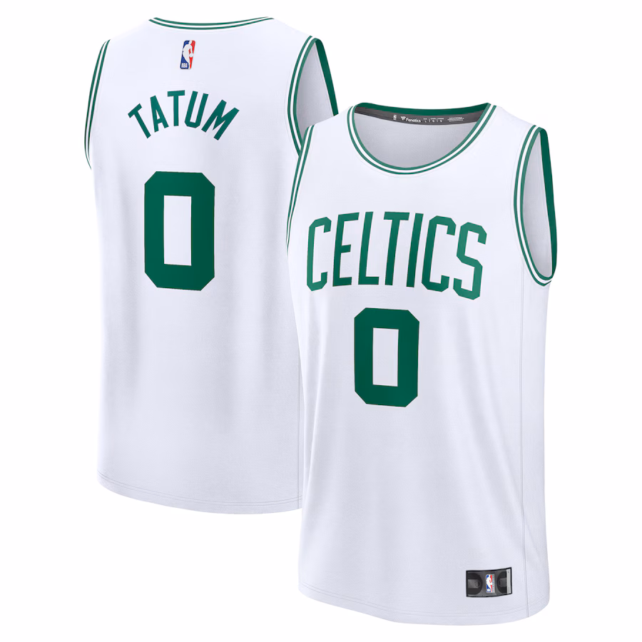 Youth Boston Celtics Jayson Tatum Fanatics White Fast Break Replica Player Jersey - Association Edition