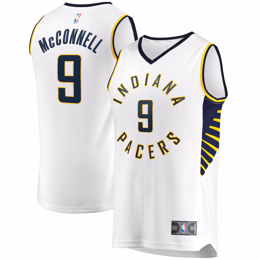 Men's Indiana Pacers T.J. McConnell Fanatics White Fast Break Player Replica Jersey - Association Edition