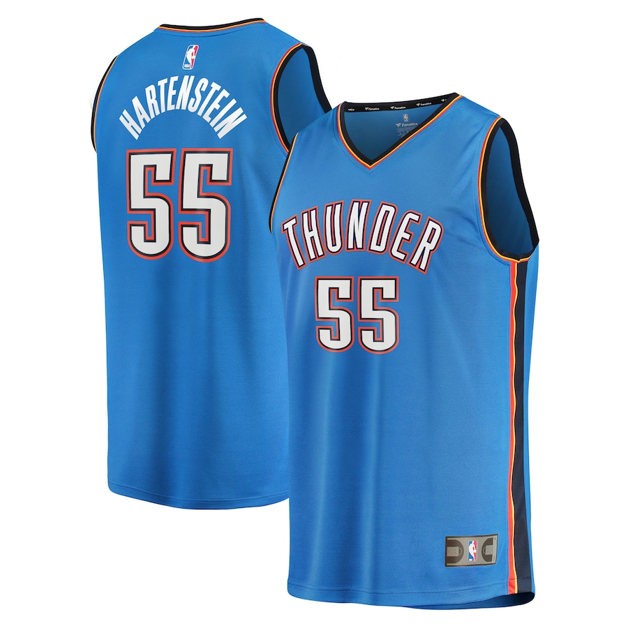 Men's Oklahoma City Thunder Isaiah Hartenstein Fanatics Blue Fast Break Replica Player Jersey - Icon Edition