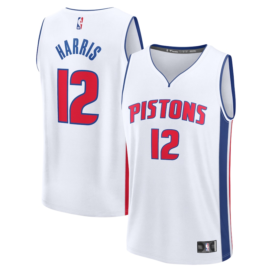 Youth Detroit Pistons Tobias Harris Fanatics White Fast Break Replica Player Jersey - Association Edition