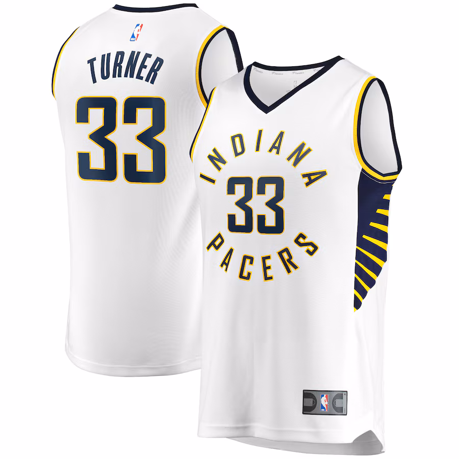 Men's Indiana Pacers Myles Turner Fanatics White Fast Break Replica Player Jersey - Association Edition