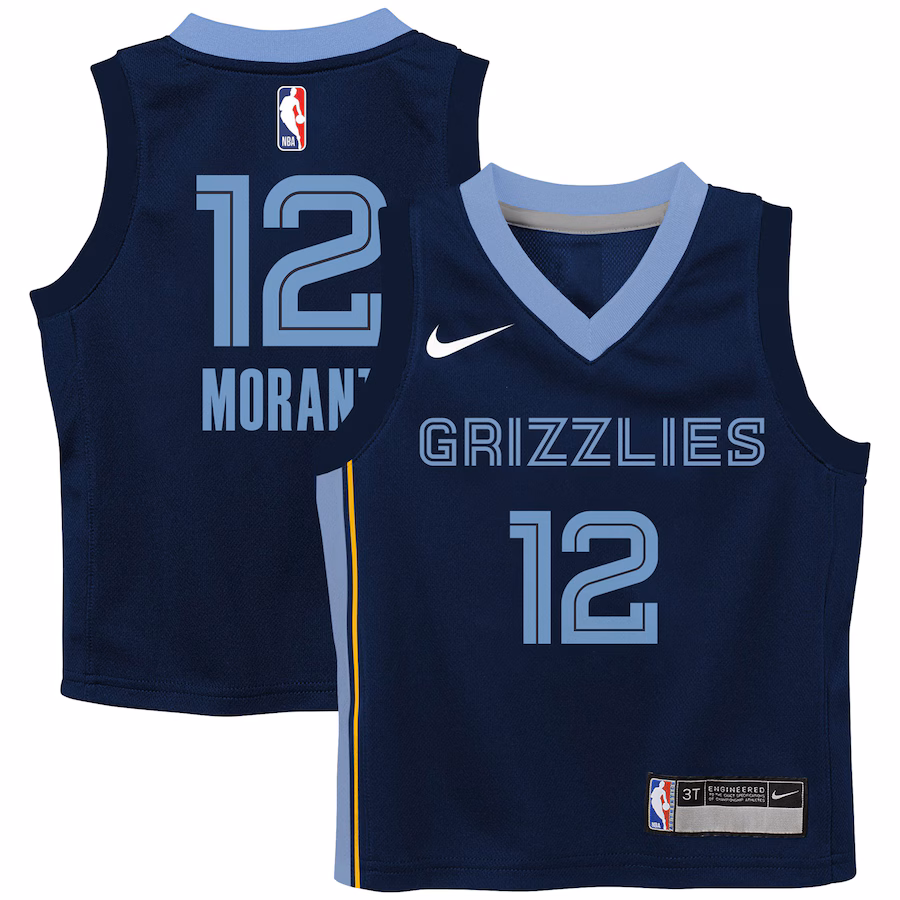 Preschool Memphis Grizzlies Ja Morant Nike Navy Swingman Player Jersey - Icon Edition