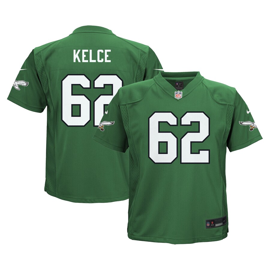 Toddler Philadelphia Eagles Jason Kelce Nike Kelly Green Alternate Game Jersey