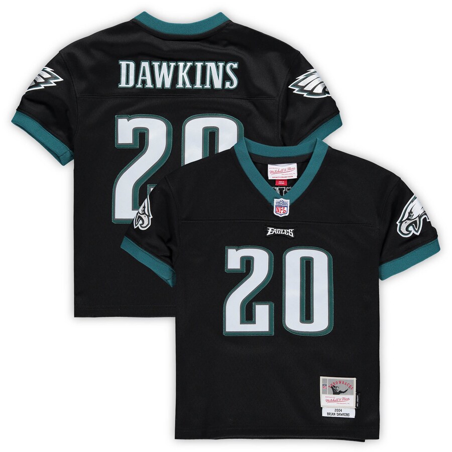 Preschool Philadelphia Eagles Brian Dawkins Mitchell & Ness Black Retired Legacy Jersey