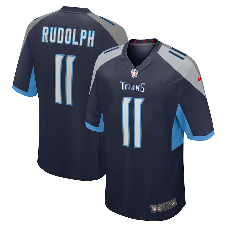 Men's Tennessee Titans Mason Rudolph Nike Navy Game Jersey