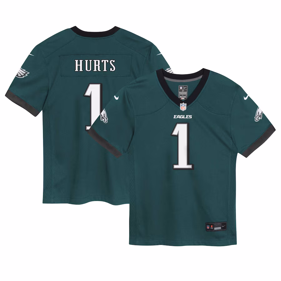 Preschool Philadelphia Eagles Jalen Hurts Nike Midnight Green Game Jersey