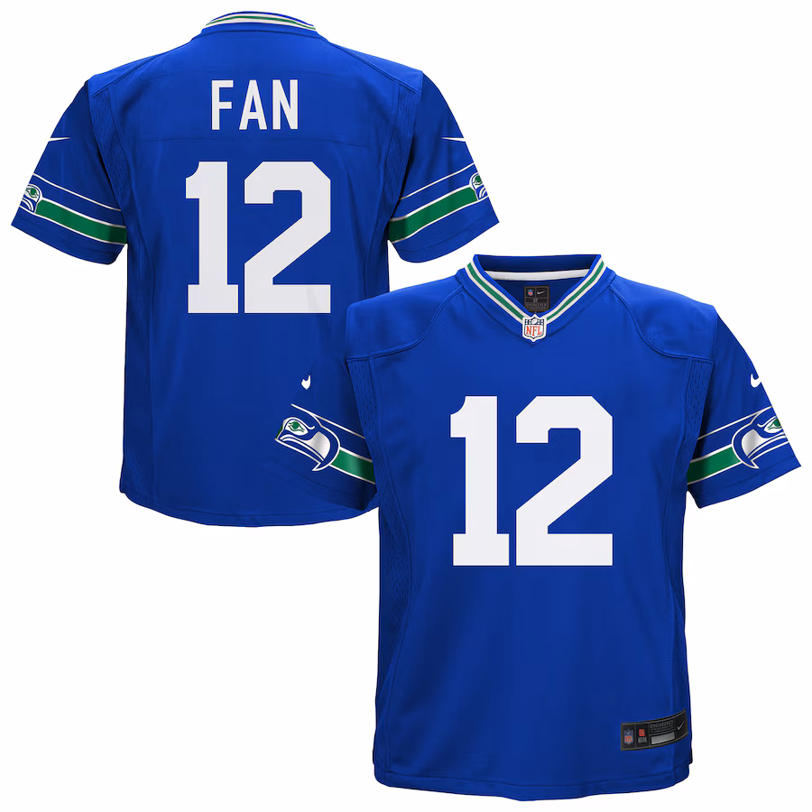 Toddler Seattle Seahawks 12th Fan Nike Royal Game Jersey