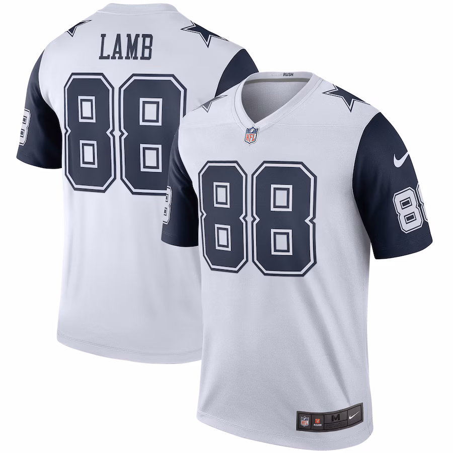 Men's Dallas Cowboys CeeDee Lamb Nike White Alternate Legend Player Performance Top