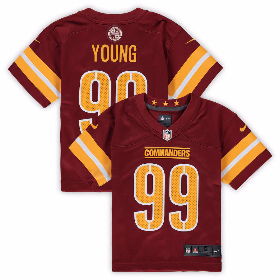 Preschool Washington Commanders Chase Young Nike Burgundy Game Jersey