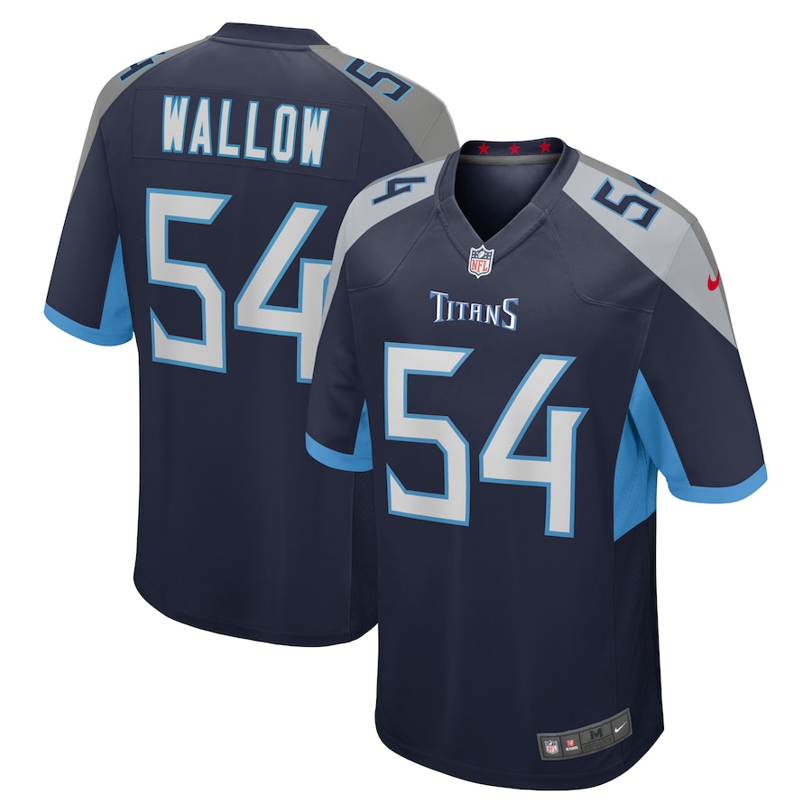 Men's Tennessee Titans Garret Wallow Nike Navy Game Jersey
