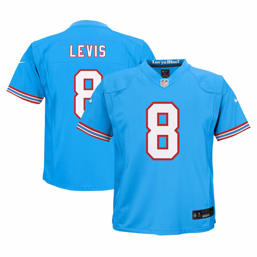 Preschool Tennessee Titans Will Levis Nike Light Blue Alternate Player Game Jersey