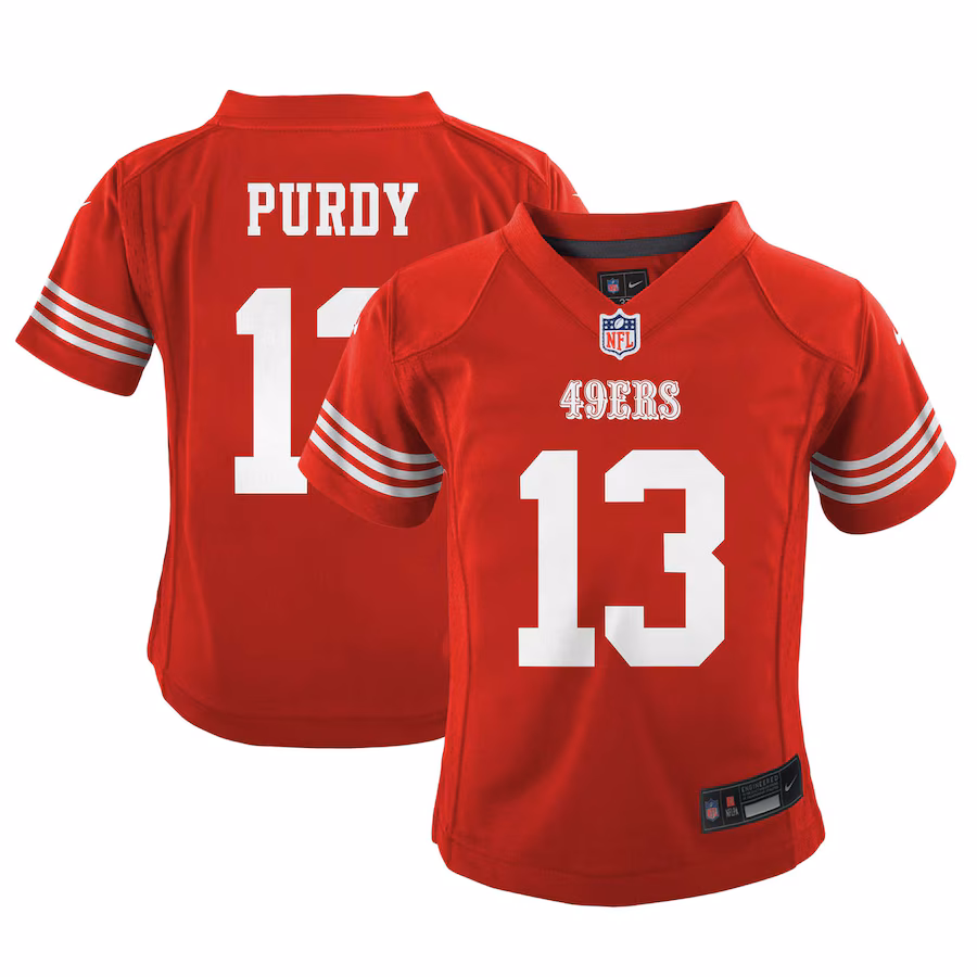 Preschool San Francisco 49ers Brock Purdy Nike Scarlet Player Game Jersey