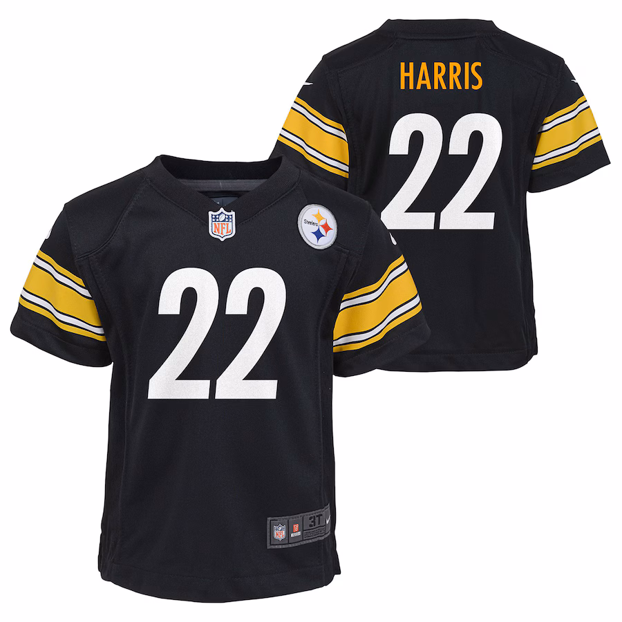 Toddler Pittsburgh Steelers Najee Harris Nike Black Game Jersey