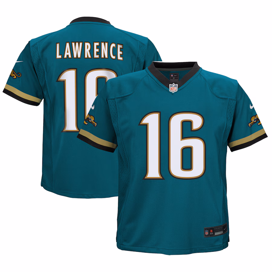 Toddler Jacksonville Jaguars Trevor Lawrence Nike Teal Prowler Throwback Player Game Jersey