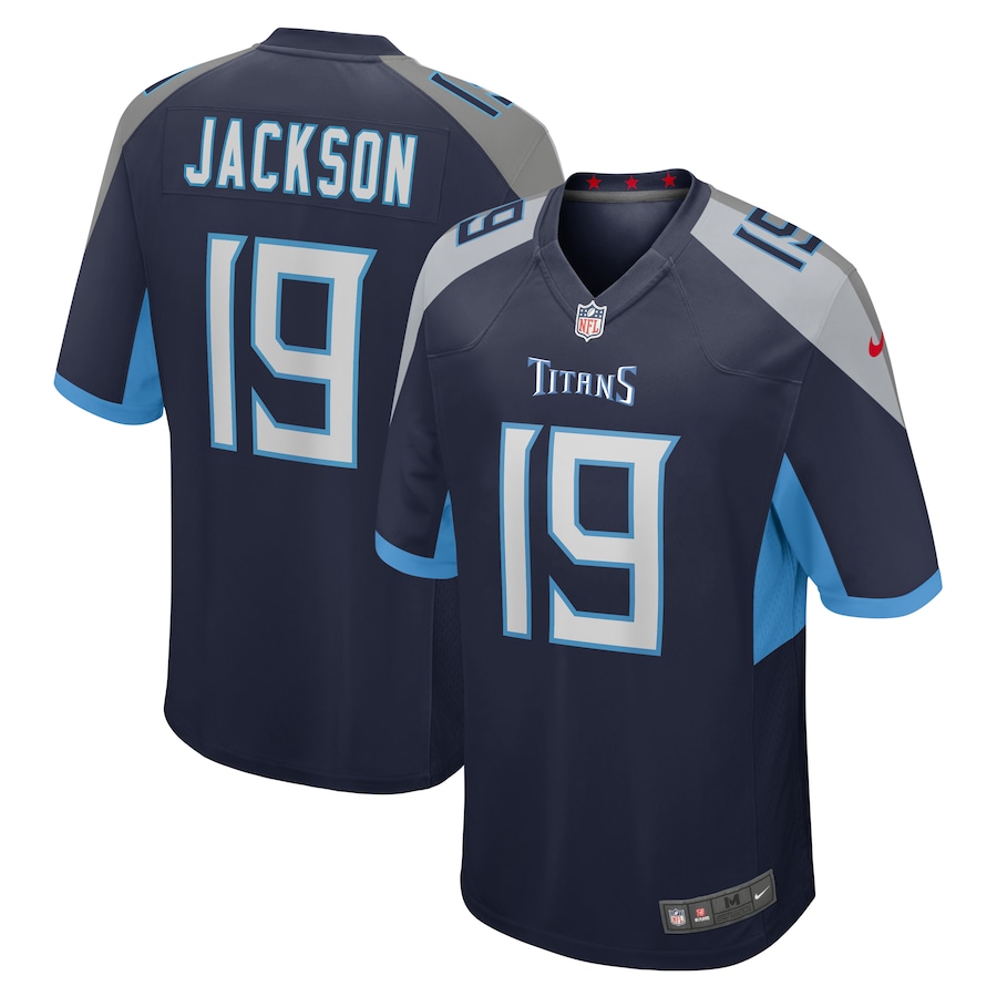 Men's Tennessee Titans Jha'Quan Jackson Nike Navy Game Jersey