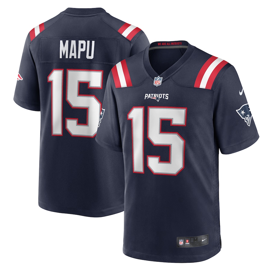 Men's New England Patriots Marte Mapu Nike Navy Game Jersey