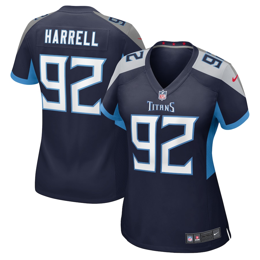 Women's Tennessee Titans Jaylen Harrell Nike Navy Game Jersey