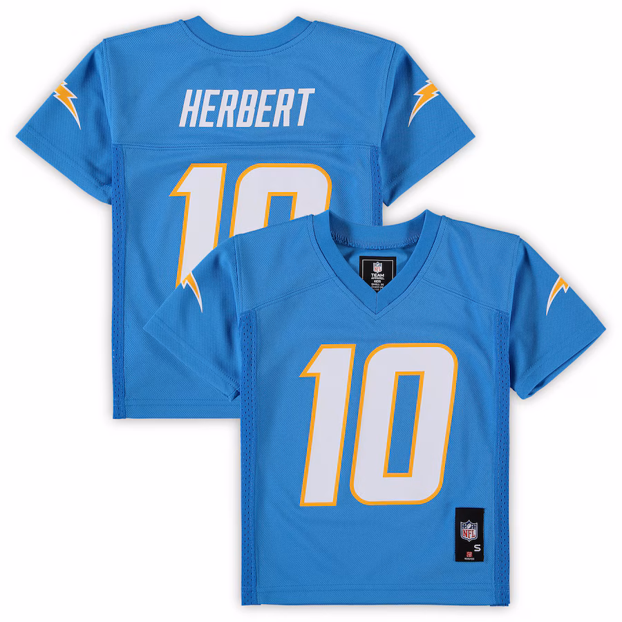 Preschool Los Angeles Chargers Justin Herbert Powder Blue Replica Player Jersey