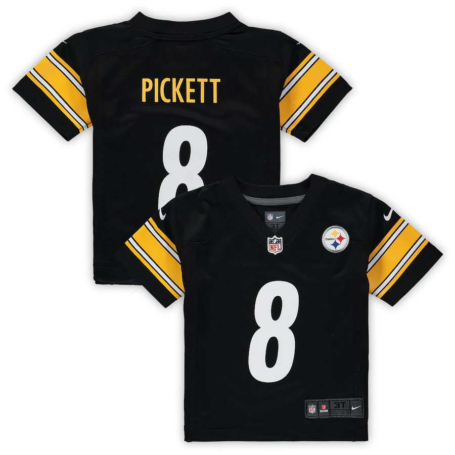 Toddler Pittsburgh Steelers Kenny Pickett Nike Black Game Jersey