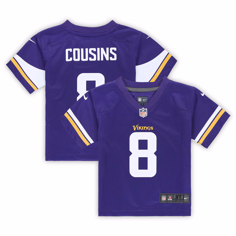 Toddler Minnesota Vikings Kirk Cousins Nike Purple Game Jersey