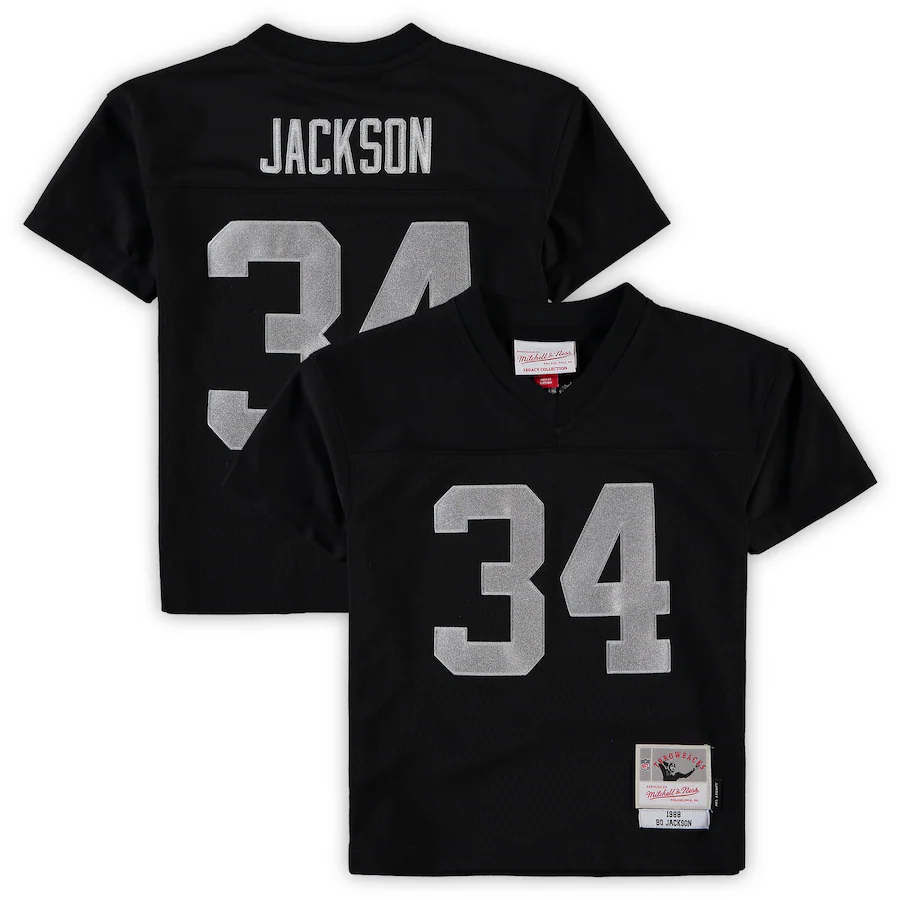 Preschool Las Vegas Raiders Bo Jackson Mitchell & Ness Black 1988 Retired Player Legacy Jersey