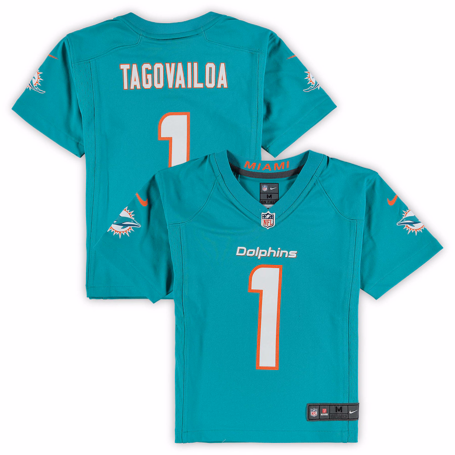Preschool Miami Dolphins Tua Tagovailoa Nike Aqua Game Jersey