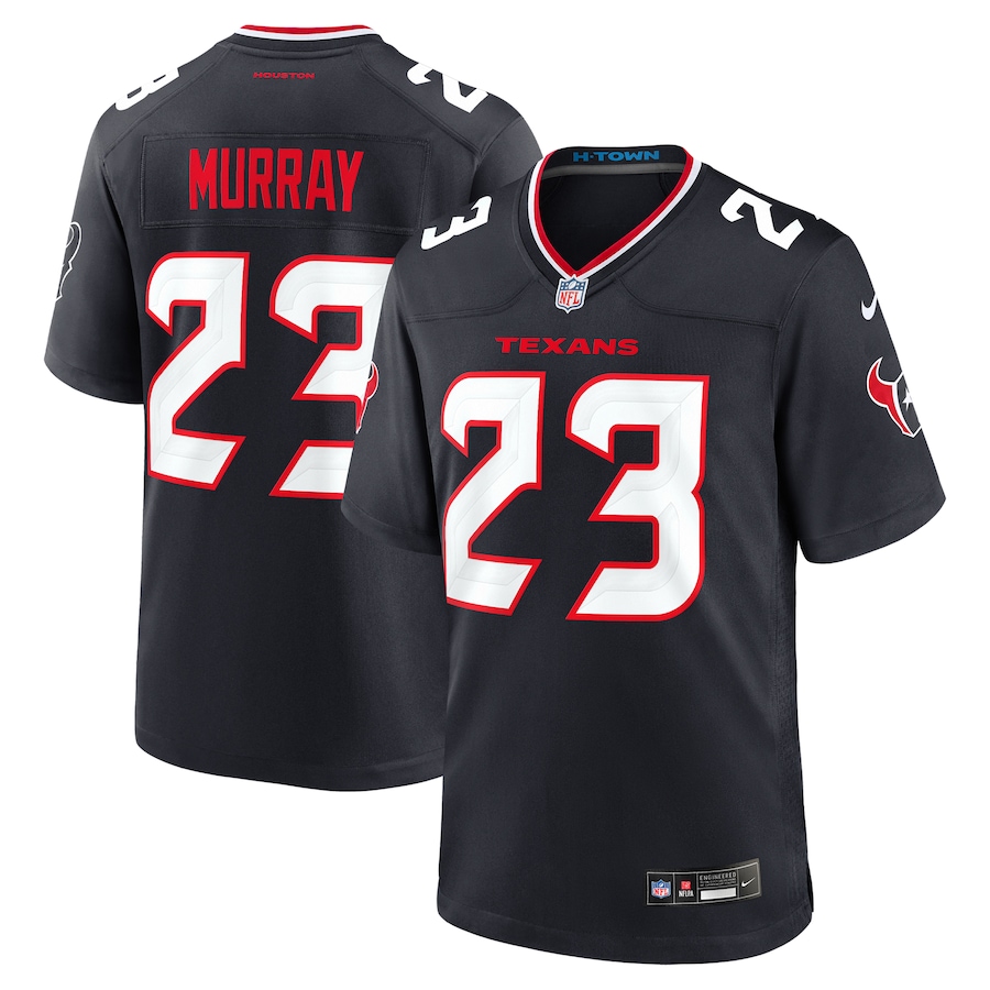 Men's Houston Texans Eric Murray Nike Navy Team Game Jersey