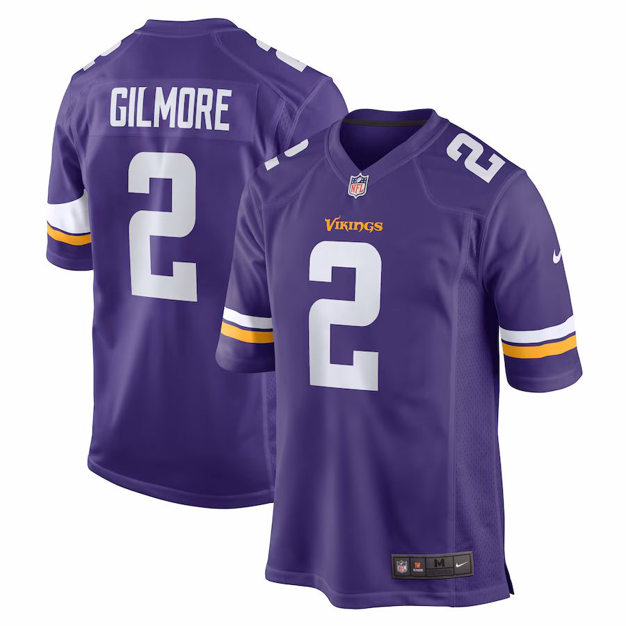 Men's Minnesota Vikings Stephon Gilmore Nike Purple Game Jersey