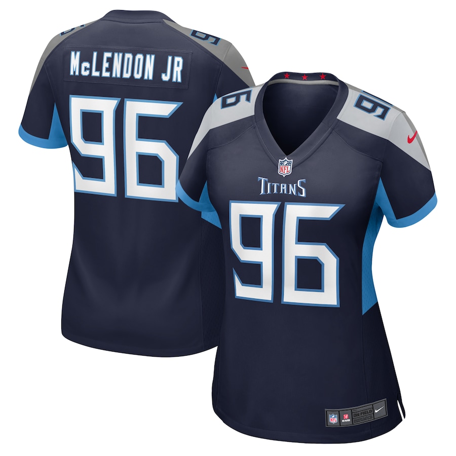 Women's Tennessee Titans TK McLendon Jr. Nike Navy Game Jersey