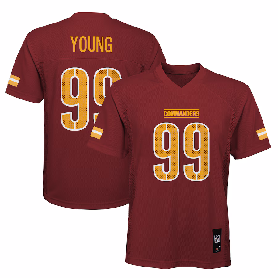 Preschool Washington Commanders Chase Young Burgundy Replica Player Jersey