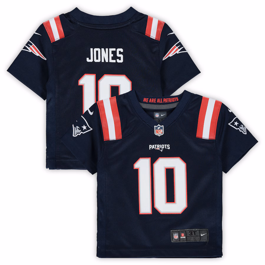 Toddler New England Patriots Mac Jones Nike Navy Game Jersey