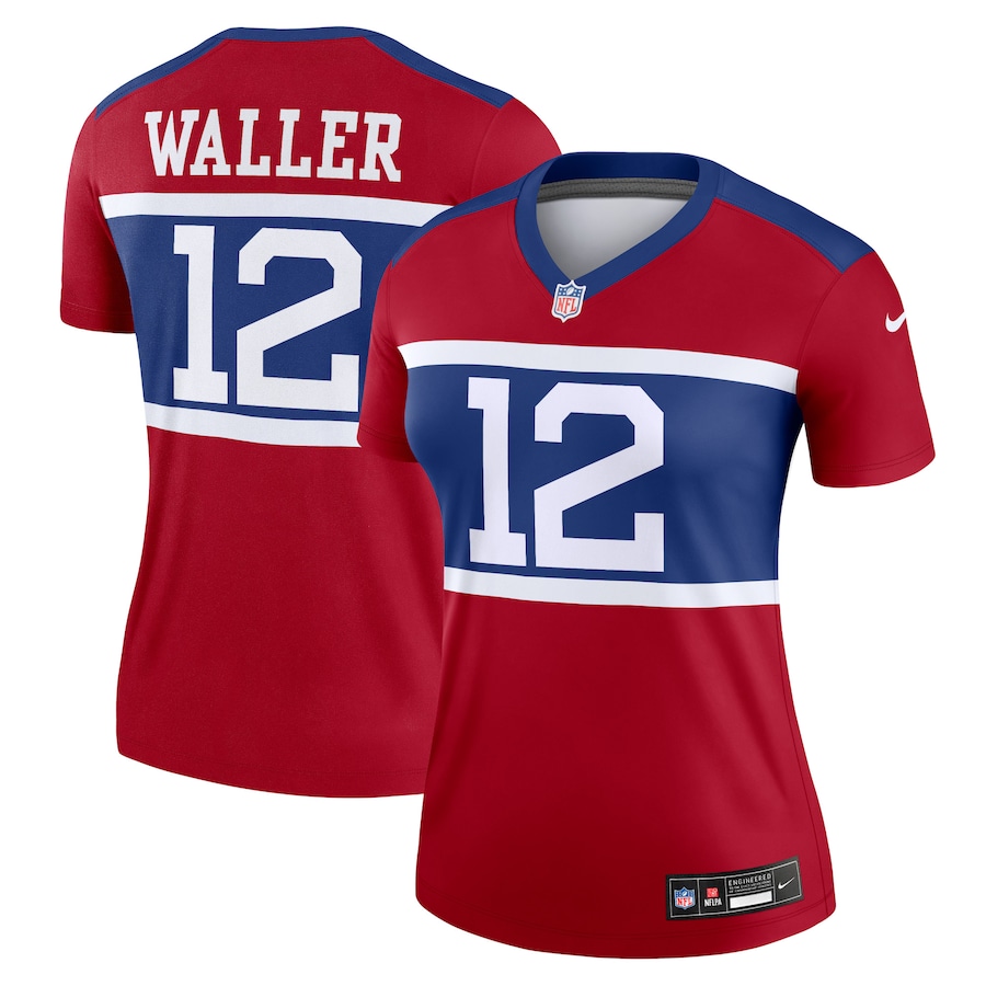 Women's New York Giants Darren Waller Nike Red Alternate Legend Player Performance Top
