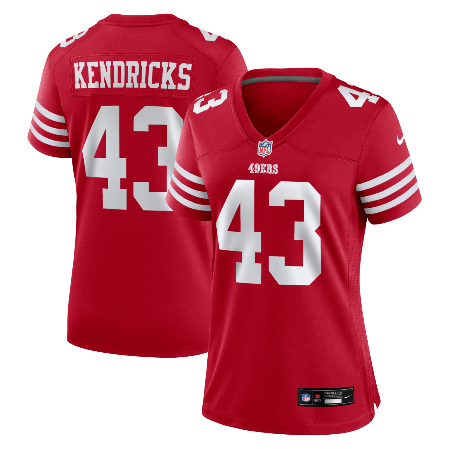 Women's San Francisco 49ers Eric Kendricks Nike Scarlet Game Jersey