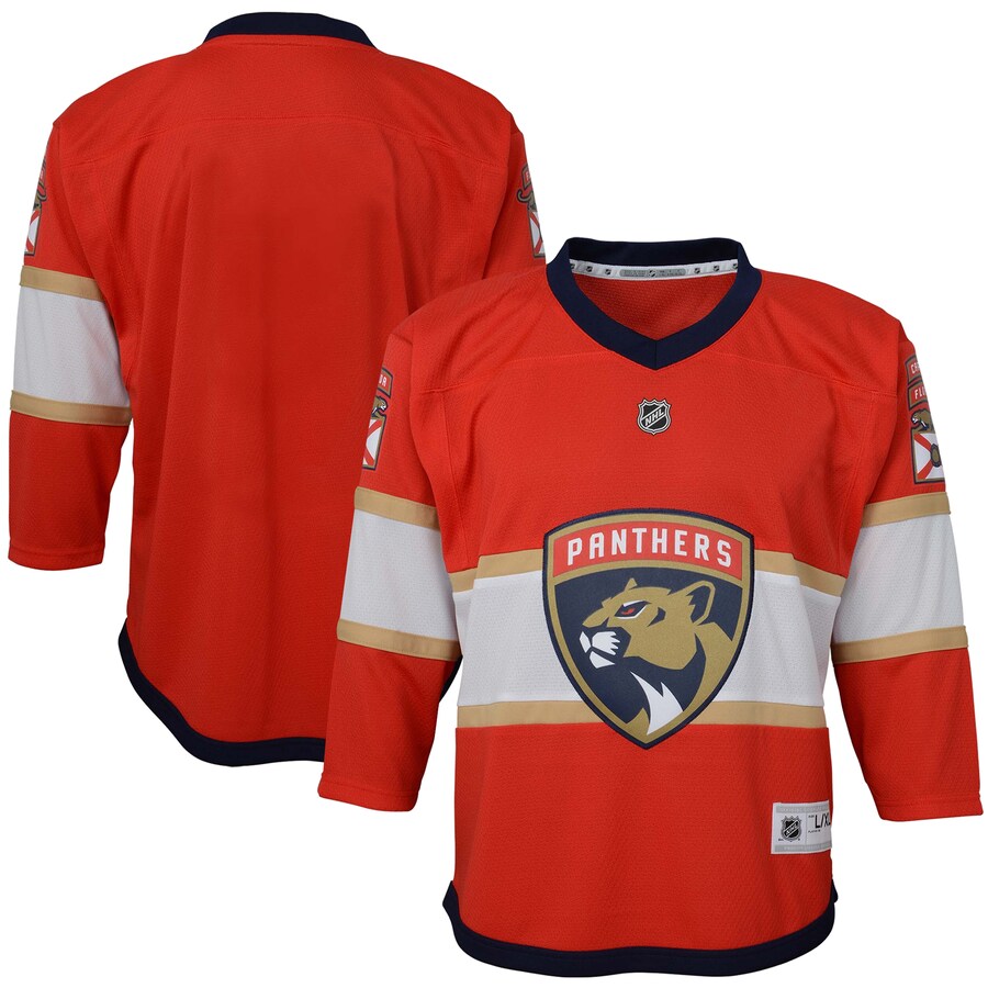 Youth Florida Panthers Red Home Replica Blank Jersey - Ujersey
