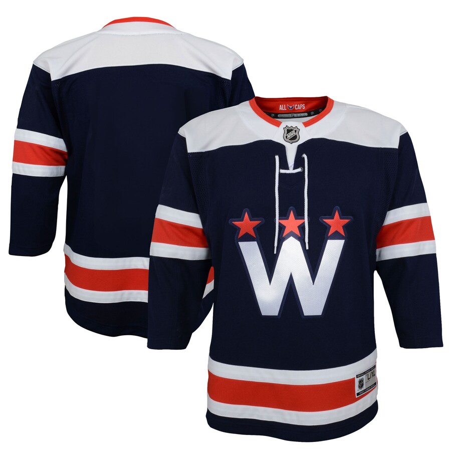 Youth Washington Capitals Navy 2020/21 Alternate Premier Jerseys - Ujersey