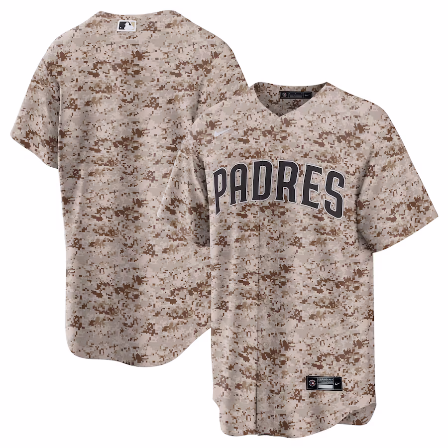 Men's San Diego Padres Nike Camo USMC Alternate Replica Team Jersey - Ujersey
