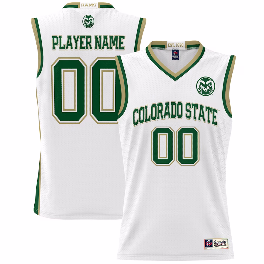 Colorado State Rams GameDay Greats NIL Pick-A-Player Basketball Jersey - White - Ujersey