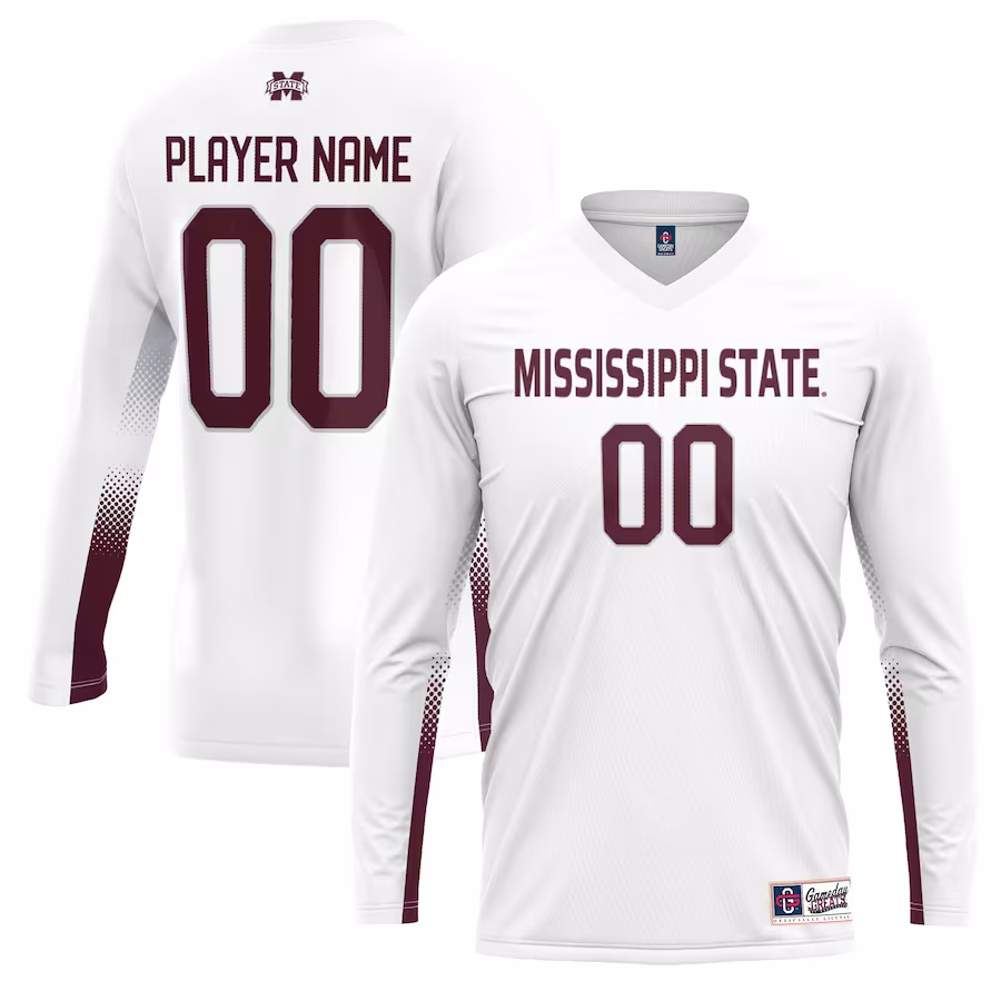 Mississippi State Bulldogs GameDay Greats Youth NIL Lightweight Volleyball Jersey - White - Ujersey